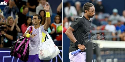 Rafael Nadal and Gael Monfils.