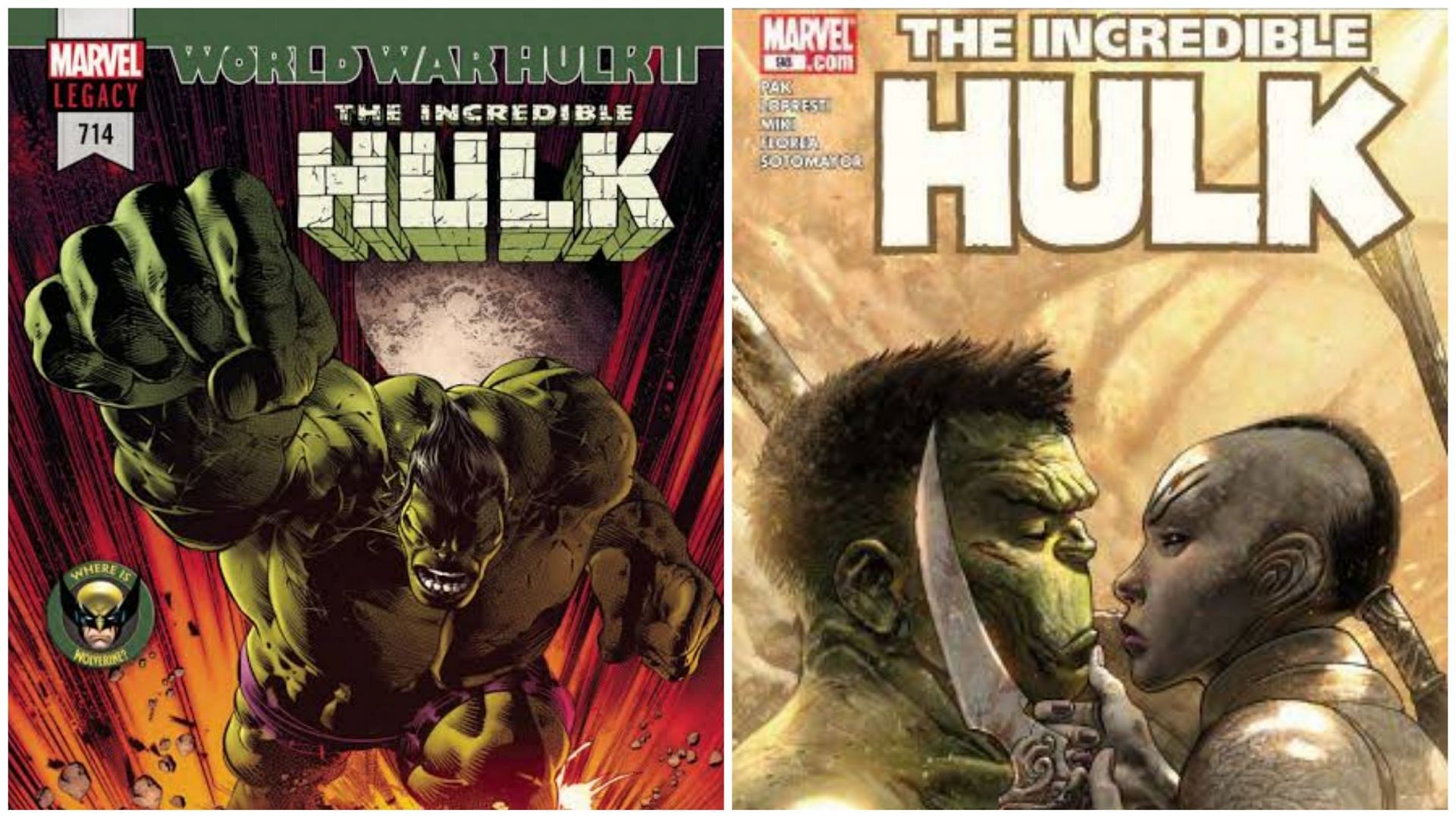 World War Hulk and Planet Hulk comic covers (Images via Marvel Comics)