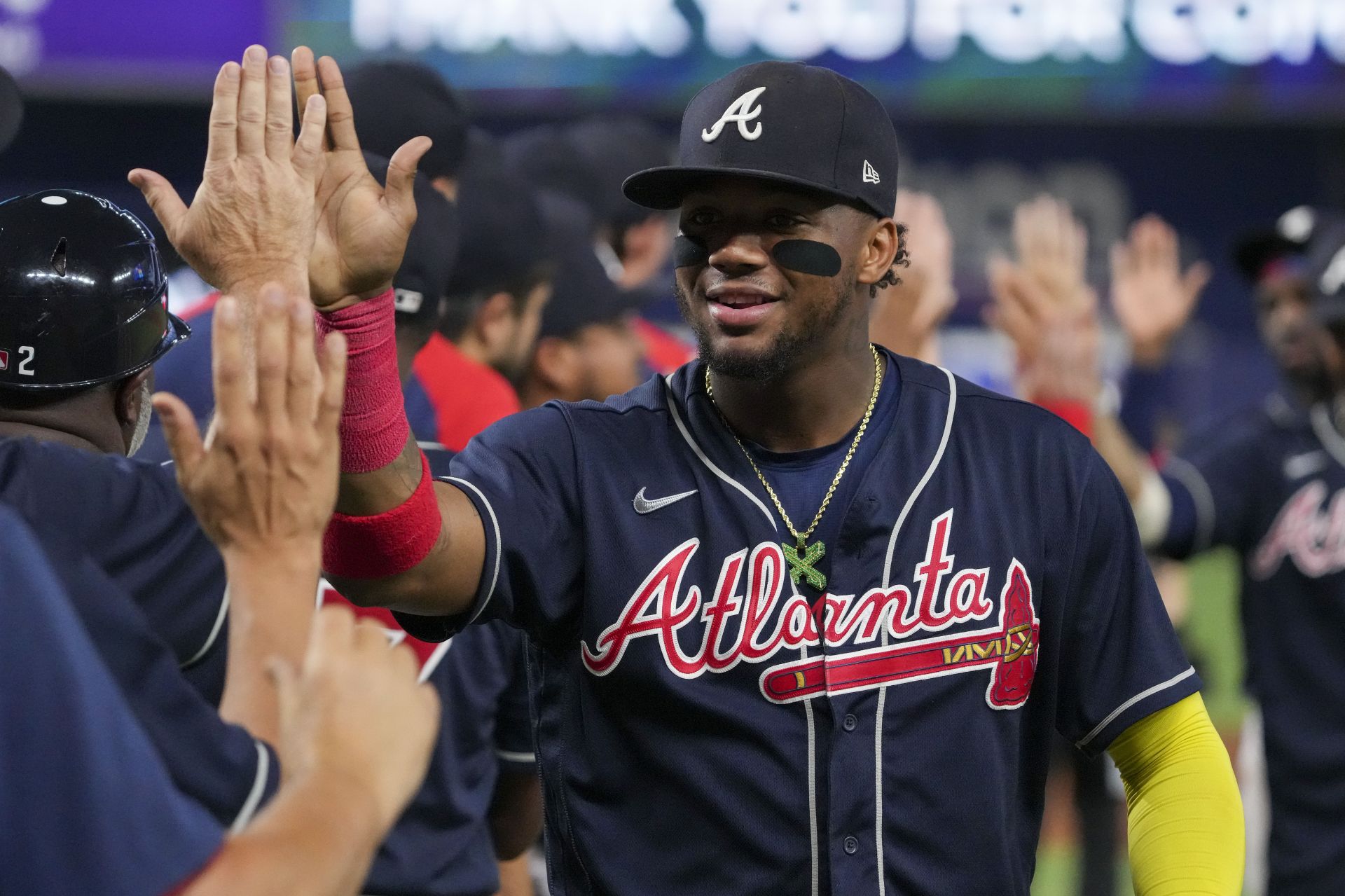 Ronald Acuna Jr. is batting .377 in the month of August.