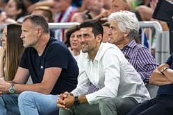 In pictures: Novak Djokovic attends friendly basketball match between Slovenia and Serbia
