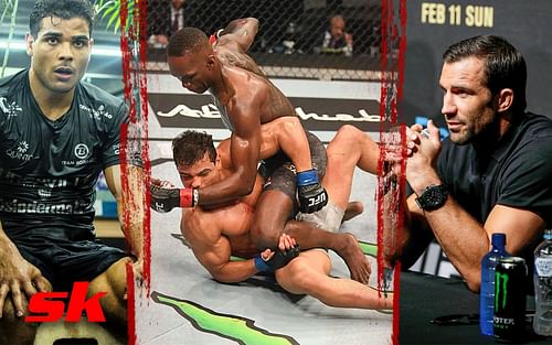 Paulo Costa (left), Israel Adesanya (centre), Luke Rockhold (right) [Images courtesy of @borrachinhamma on Instagram & mmafighting.com - original credits Josh Hedges / Zuffa LLC]