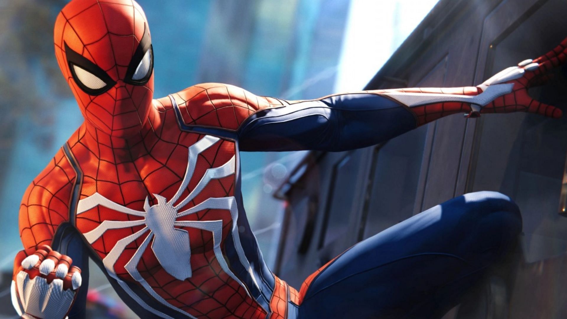 The new Advanced Suit seen in Marvel&#039;s Spider-Man (Image via Insomniac Games)