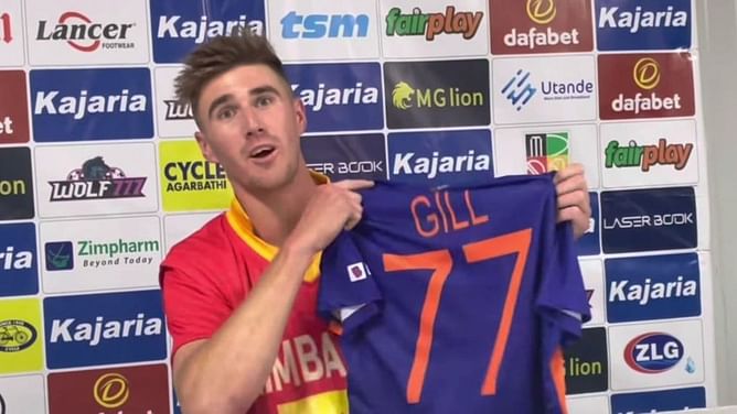 IND vs ZIM 2022: "I just sometimes watch him in awe" - Brad Evans on why he asked Shubman Gill for his shirt after 3rd ODI