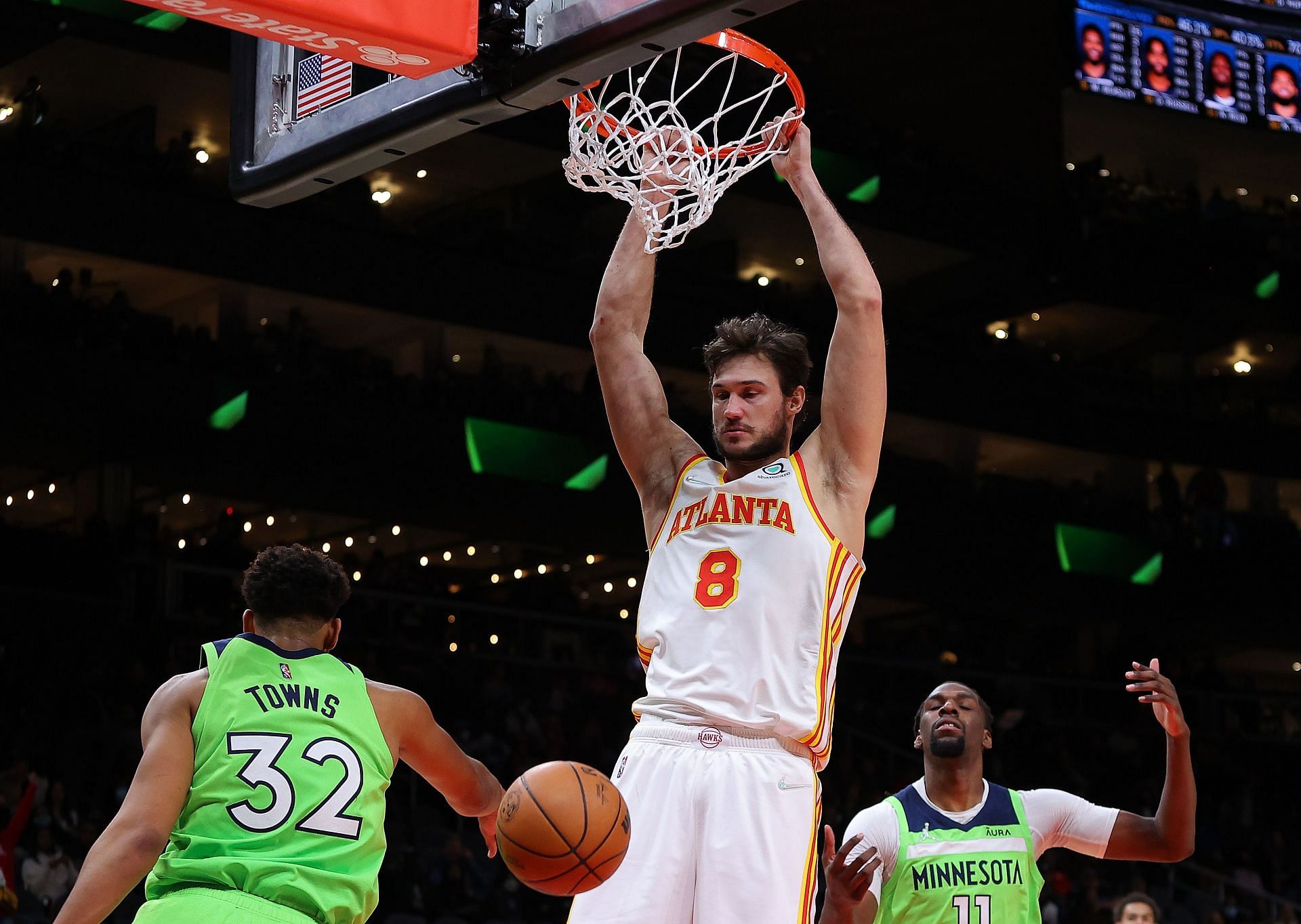 Danilo Gallinari in action during Minnesota Timberwolves v Atlanta Hawks