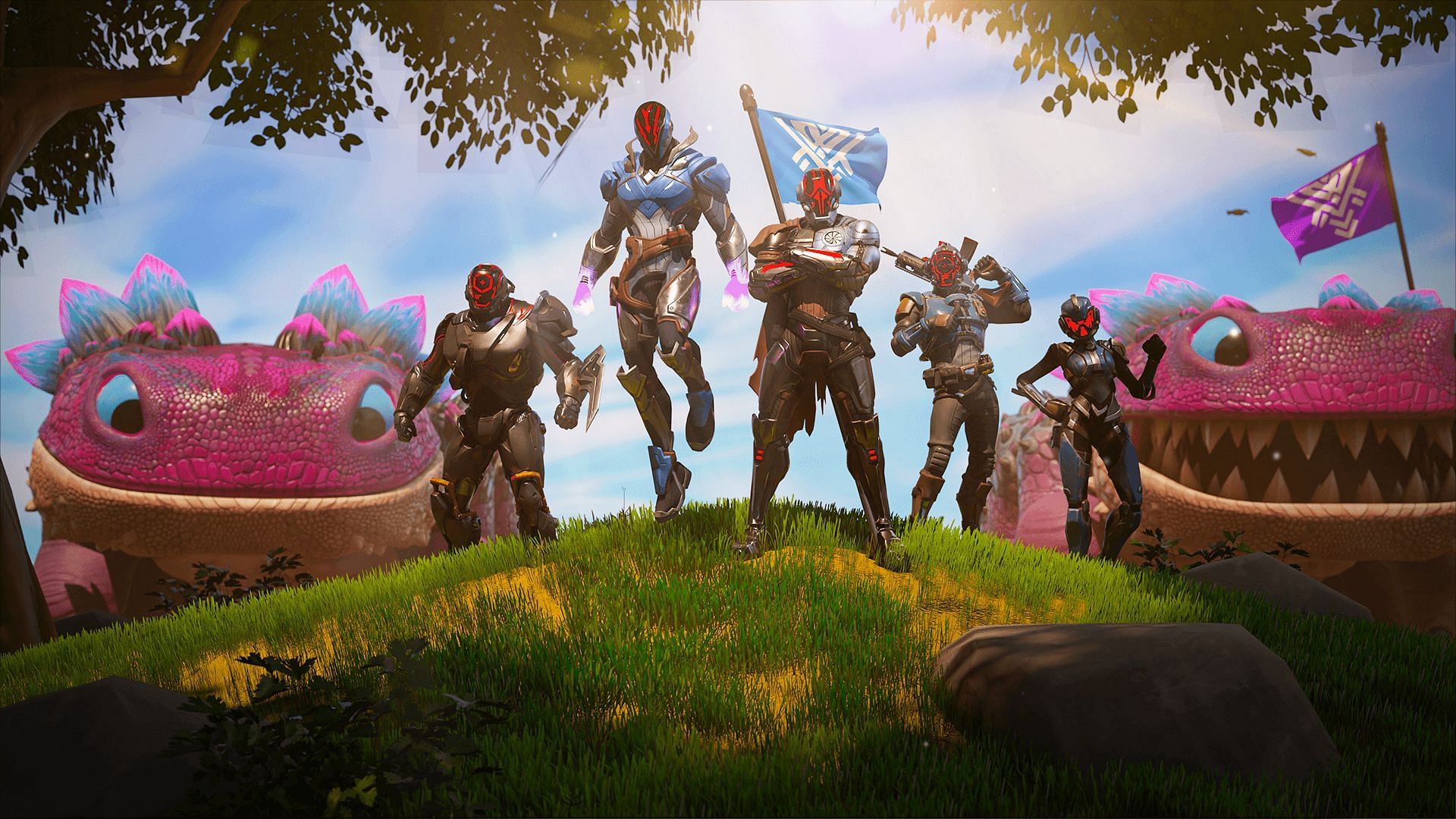 Four members of The Seven are missing in Fortnite Battle Royale (Image via Epic Games)