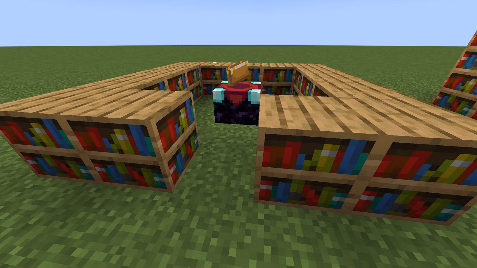 How many bookshelves are needed for a level 30 enchantment in minecraft