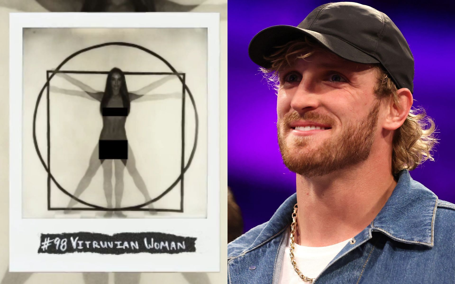 #98 The Vitruvian Woman (left) and Logan Paul (right) (Image credits Getty Images and @loganpaul on Instagram)
