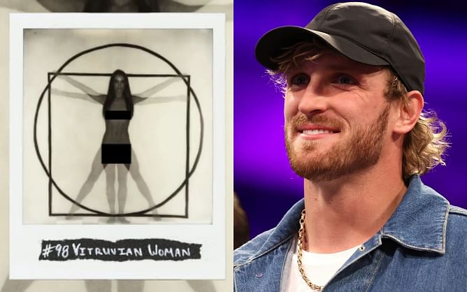 "Vitruvian Woman" - Logan Paul recreates Leonardo da Vinci's famous Vitruvian Man for 99 Originals