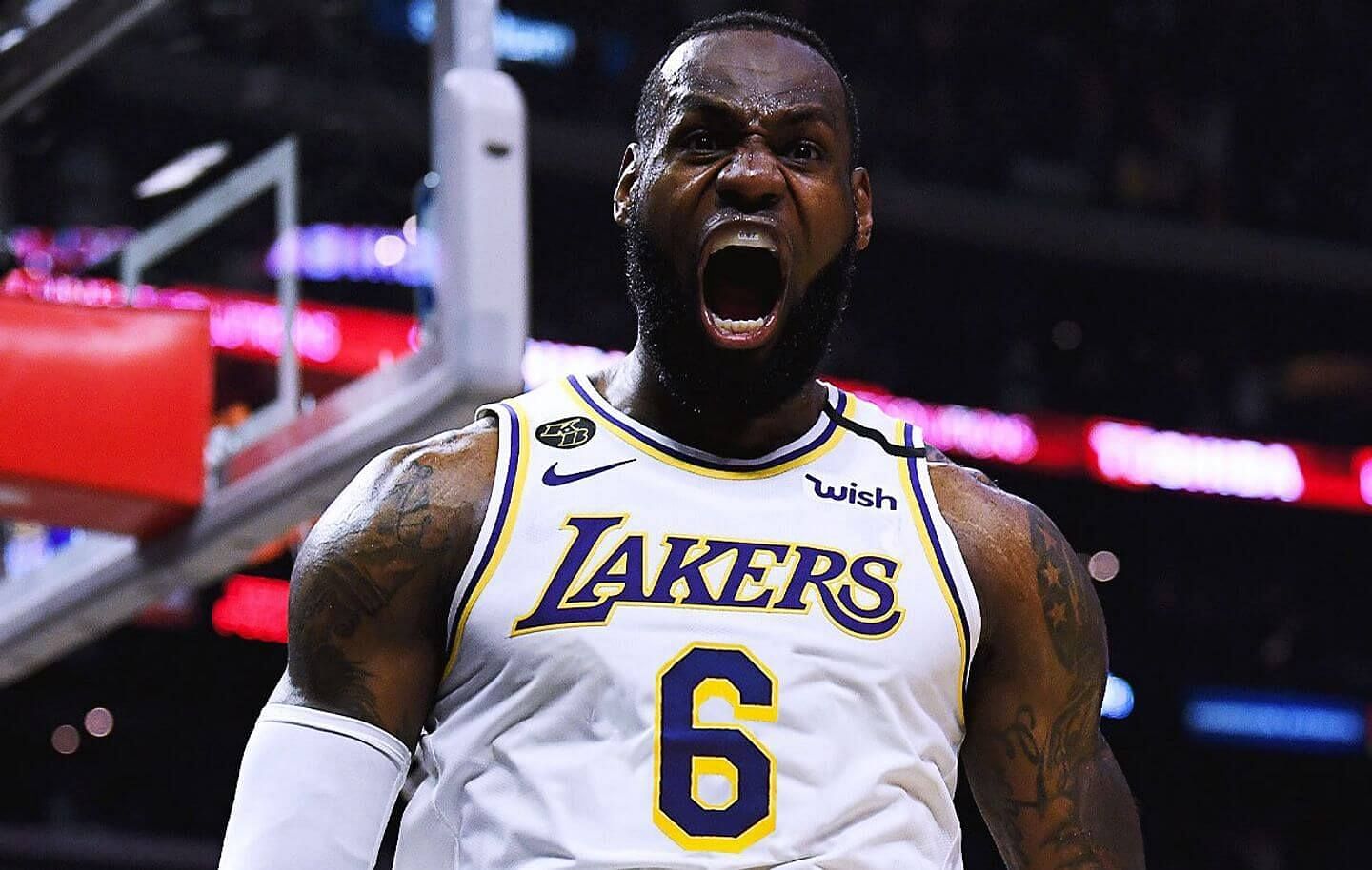 LeBron James is in a wait-and-see move regarding his contract extension. [Photo: The Athletic]