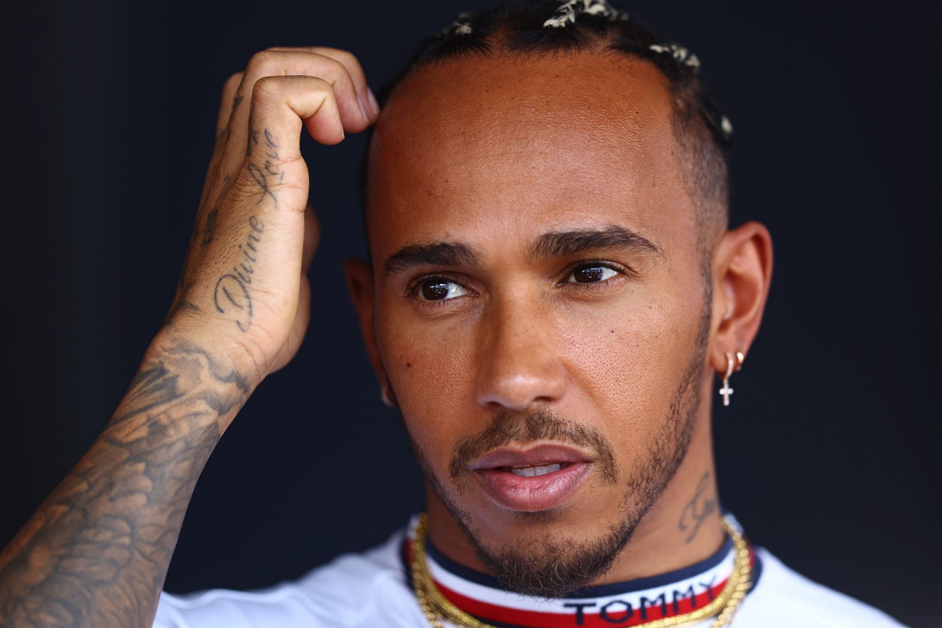Lewis Hamilton during previews ahead of the F1 Grand Prix of Hungary at Hungaroring on July 28, 2022, in Budapest, Hungary. (Photo by Francois Nel/Getty Images)