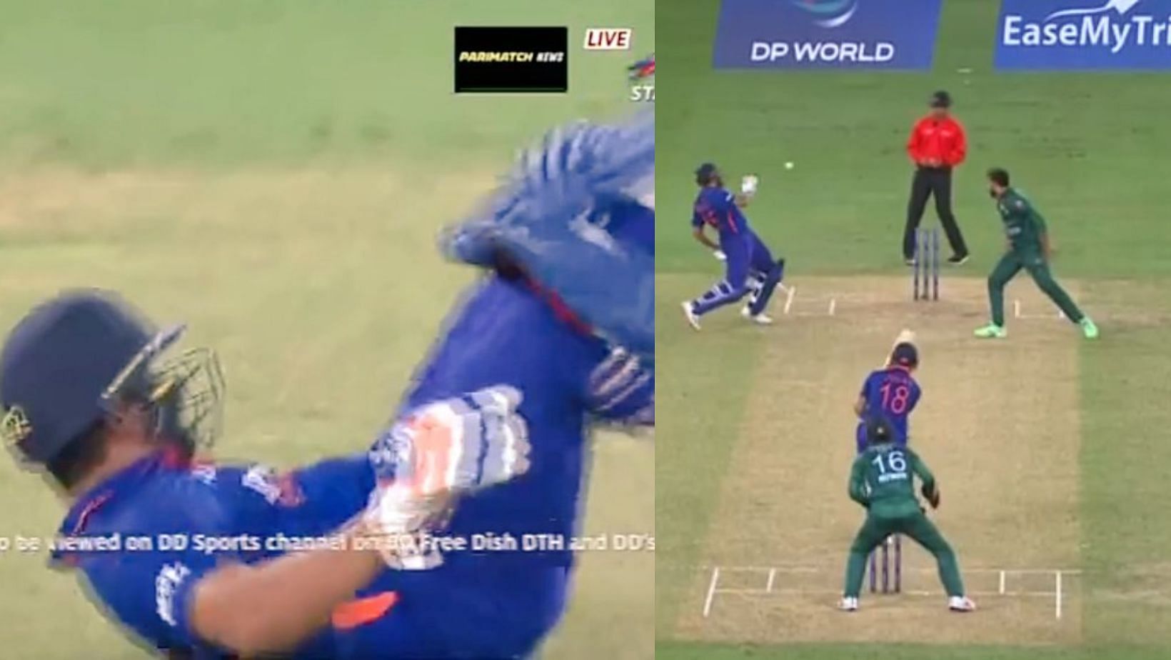 IND Vs PAK 2022: [Watch] Virat Kohli's Attempted Drive Hits Rohit ...