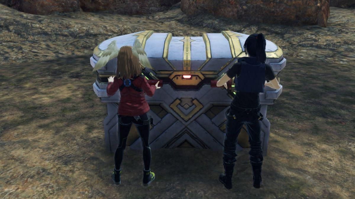 The large Supply Drops require two characters to open them in Xenoblade Chronicles 3 (Image via Nintendo)