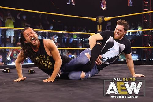 Cole and O'Reilly during their NXT feud.