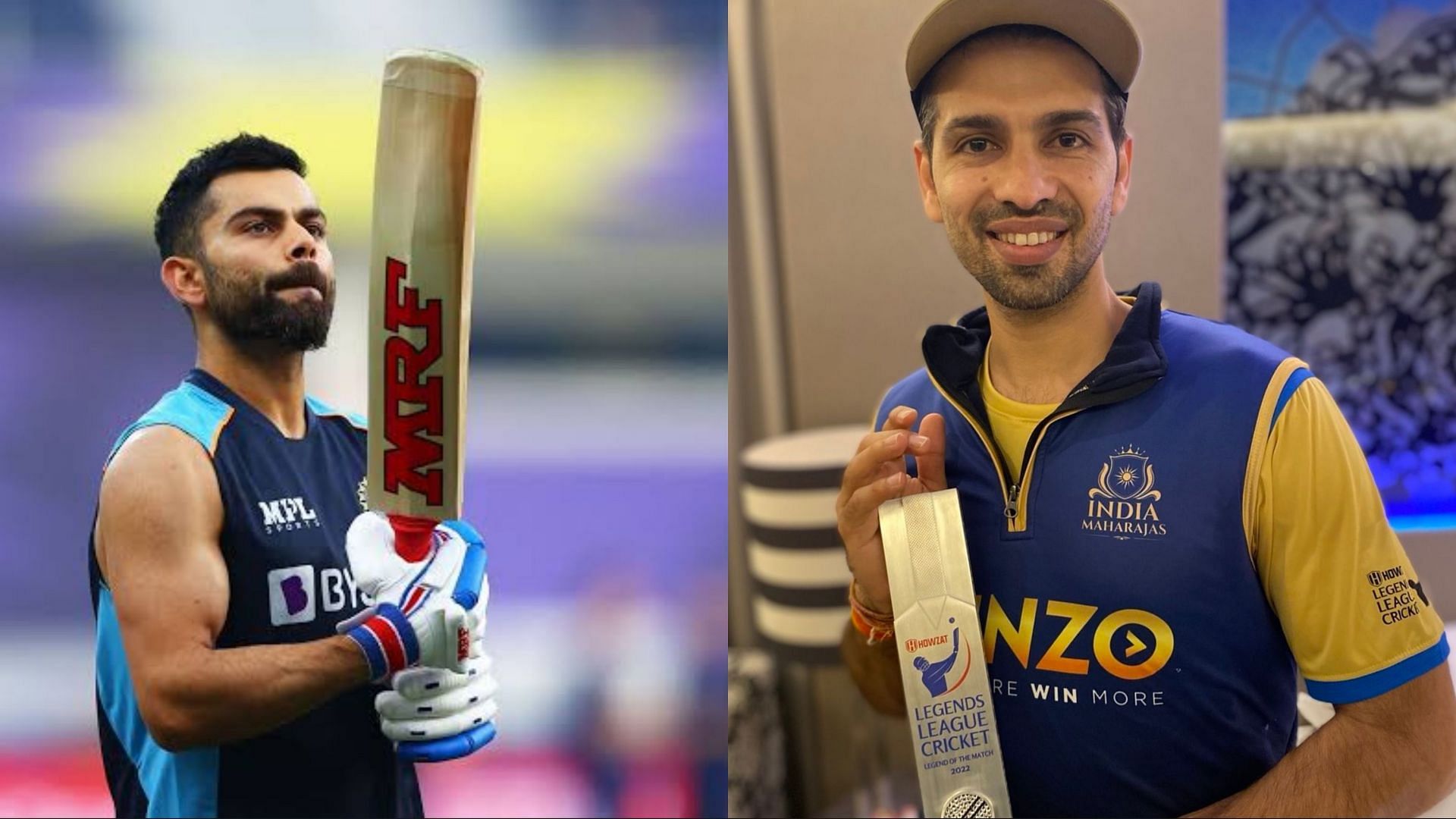 Naman Ojha made his debut after Virat Kohli but will be playing in Legends League Cricket (Image: Instagram/Getty)