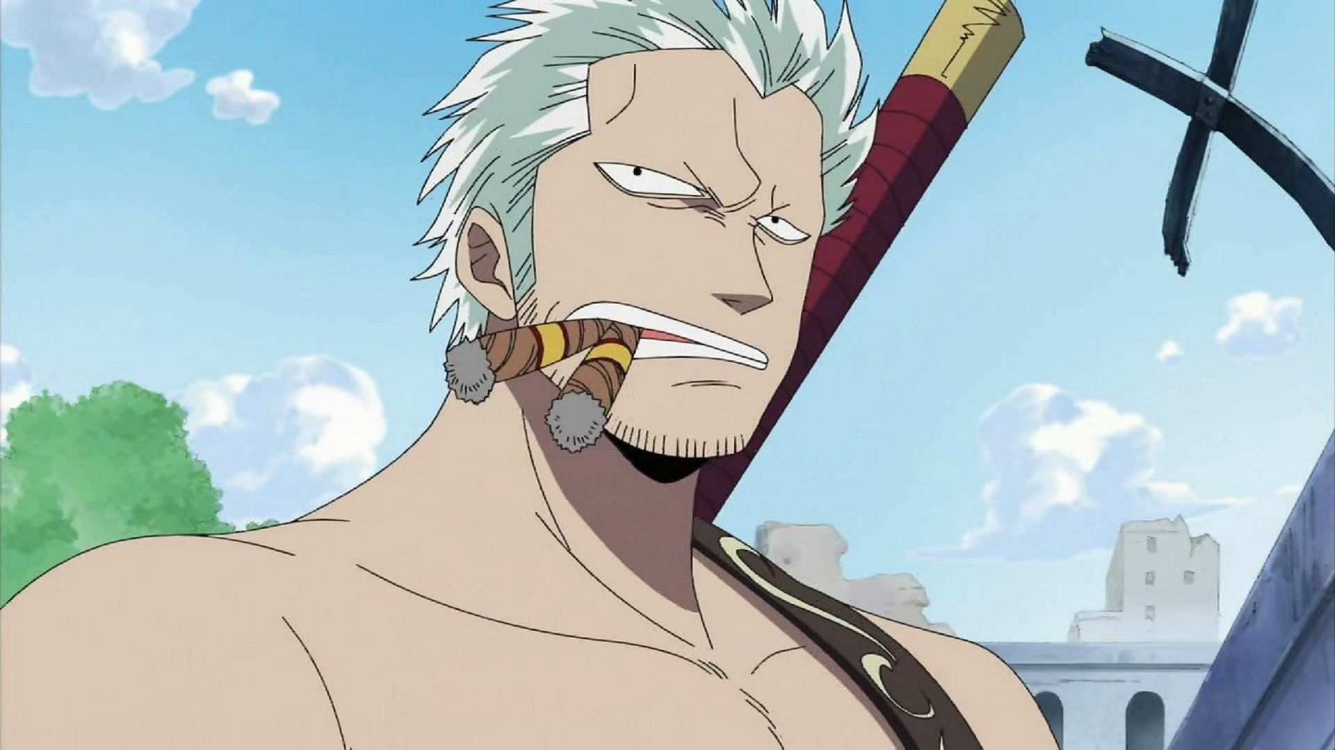 Smoker, as seen in One Piece&#039;s East Blue Saga (Image via Toei Animation, One Piece)