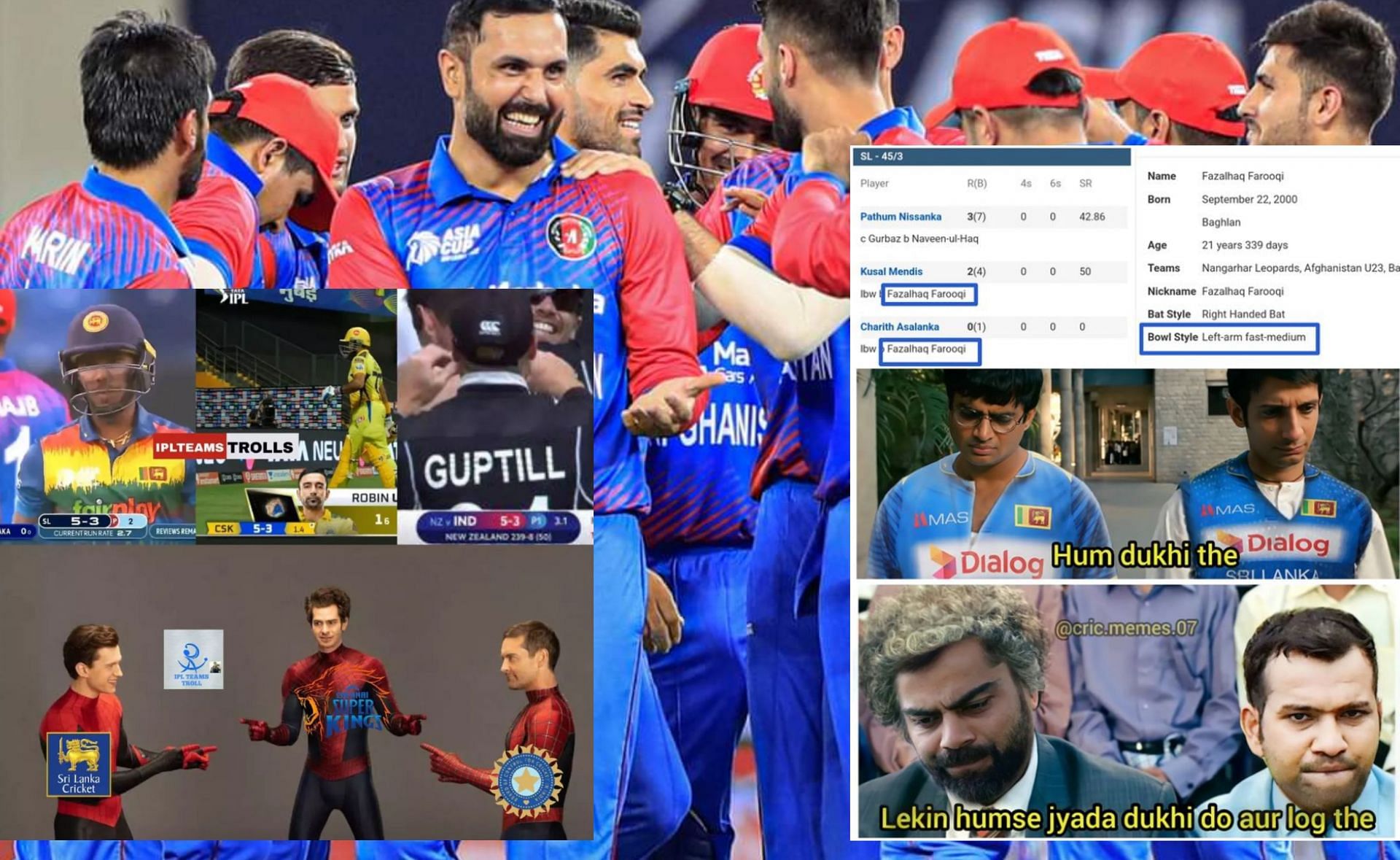 Fans took to social media to share memes after Sri Lanka lost against Afghanistan on Saturday