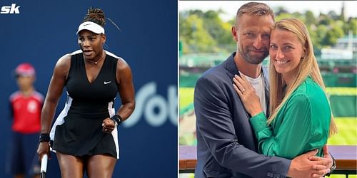 From L-R: Serena Williams, Jiri Vanek and Petra Kvitova.