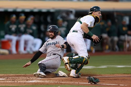 Miami Marlins versus Oakland Athletics