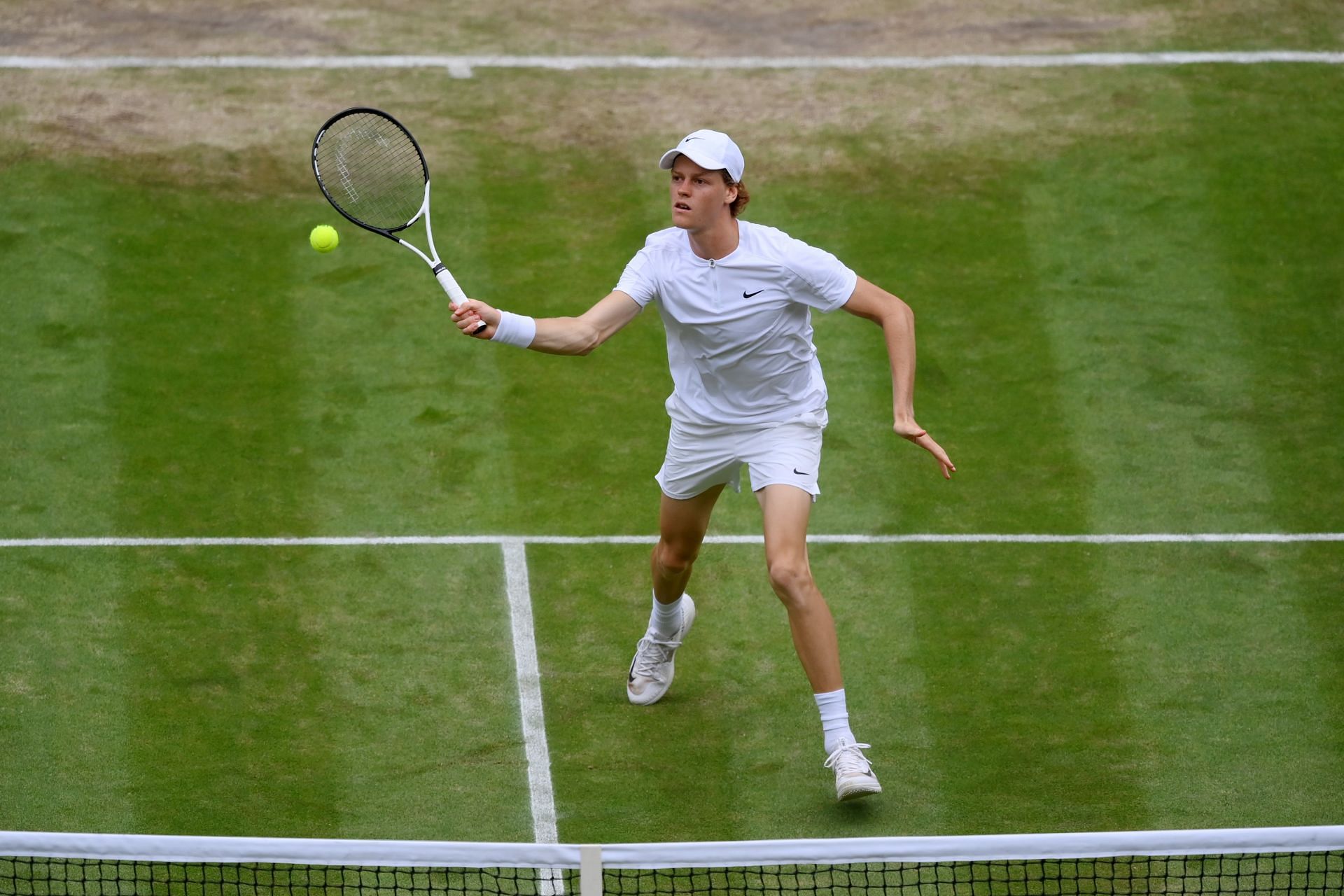 Jannik Sinner at the 2022 Wimbledon Championships.
