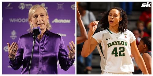 Martina Navratilova reacted to Brittney Griner's imprisonment in Russia.