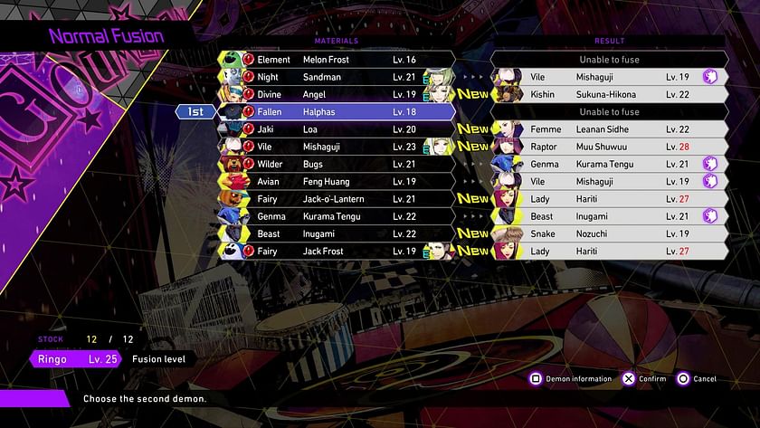 Persona 5 Royal Fusion Calculator: Chart, Stats & Formulas