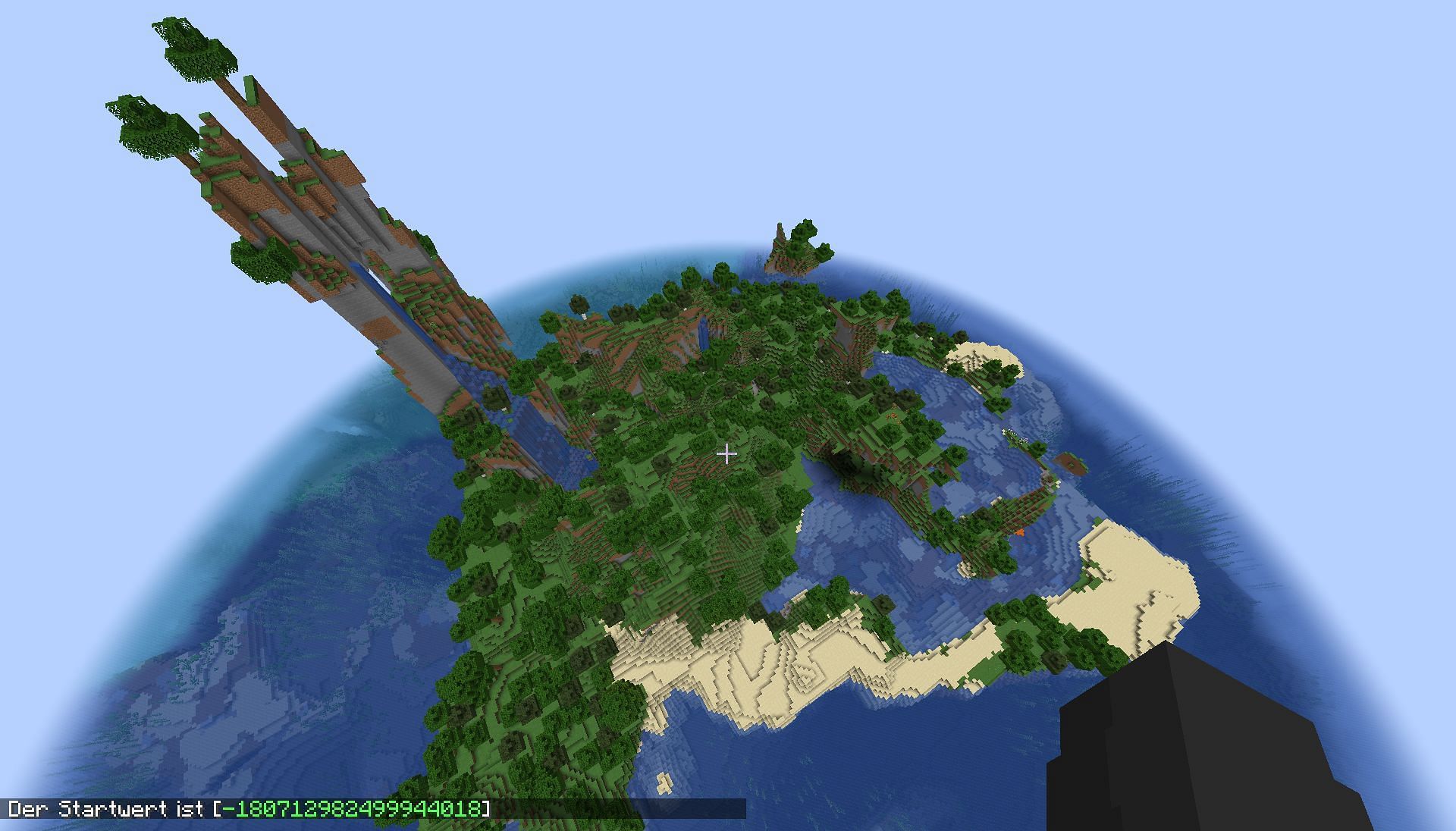 This amplified seed might make for an interesting survival island (Image via u/Heliozz0/Reddit)