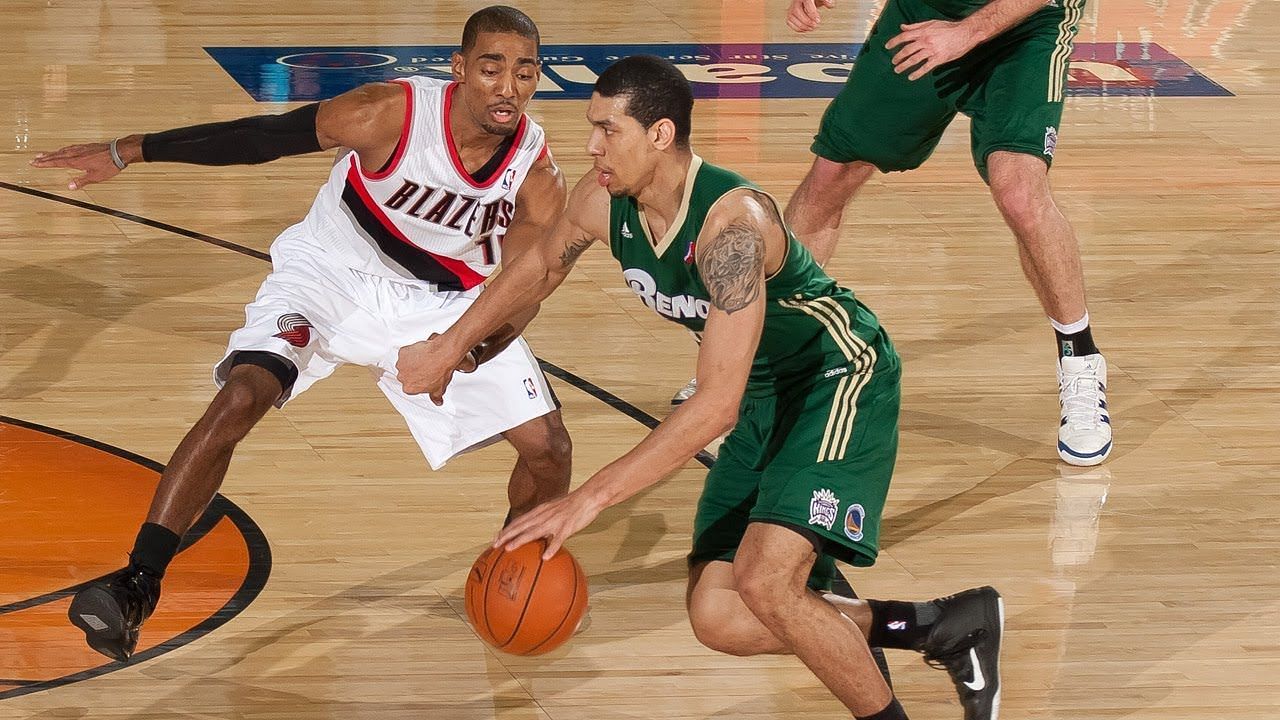 Danny Green (right) with the Reno Bighorns in 2010-11