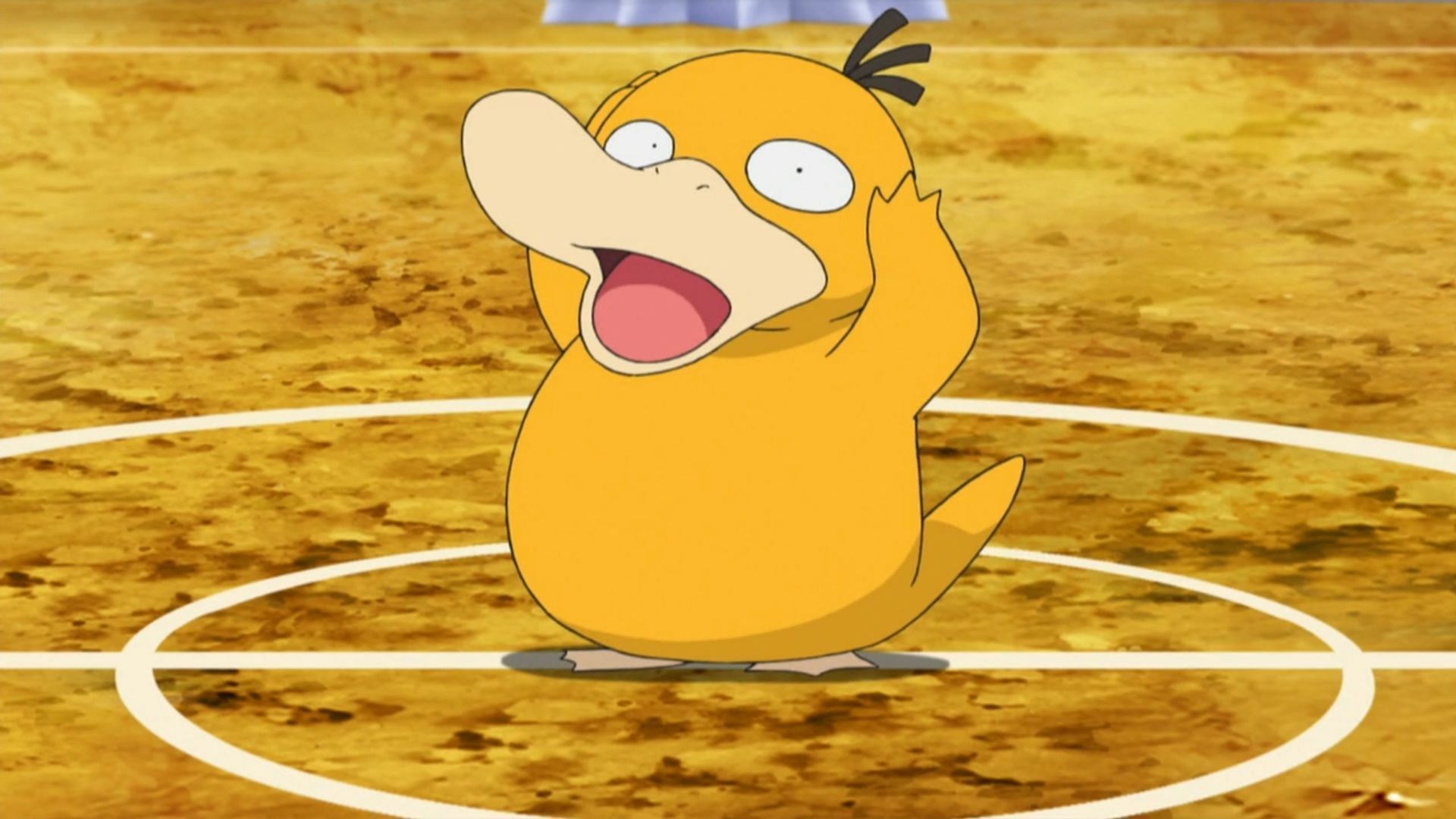Psyduck as it appears in the anime (Image via The Pokemon Company)