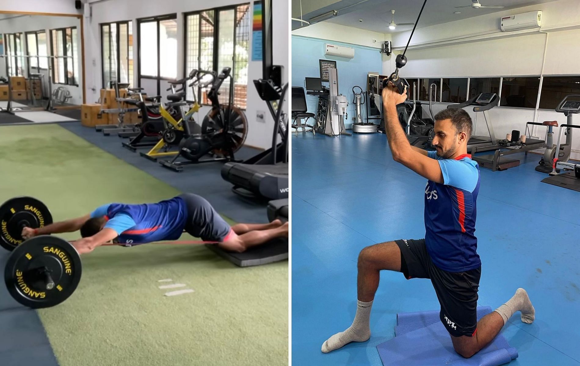 Harshal Patel is undergoing rehabilitation at the NCA in Bangalore. (Pics: Instagram)