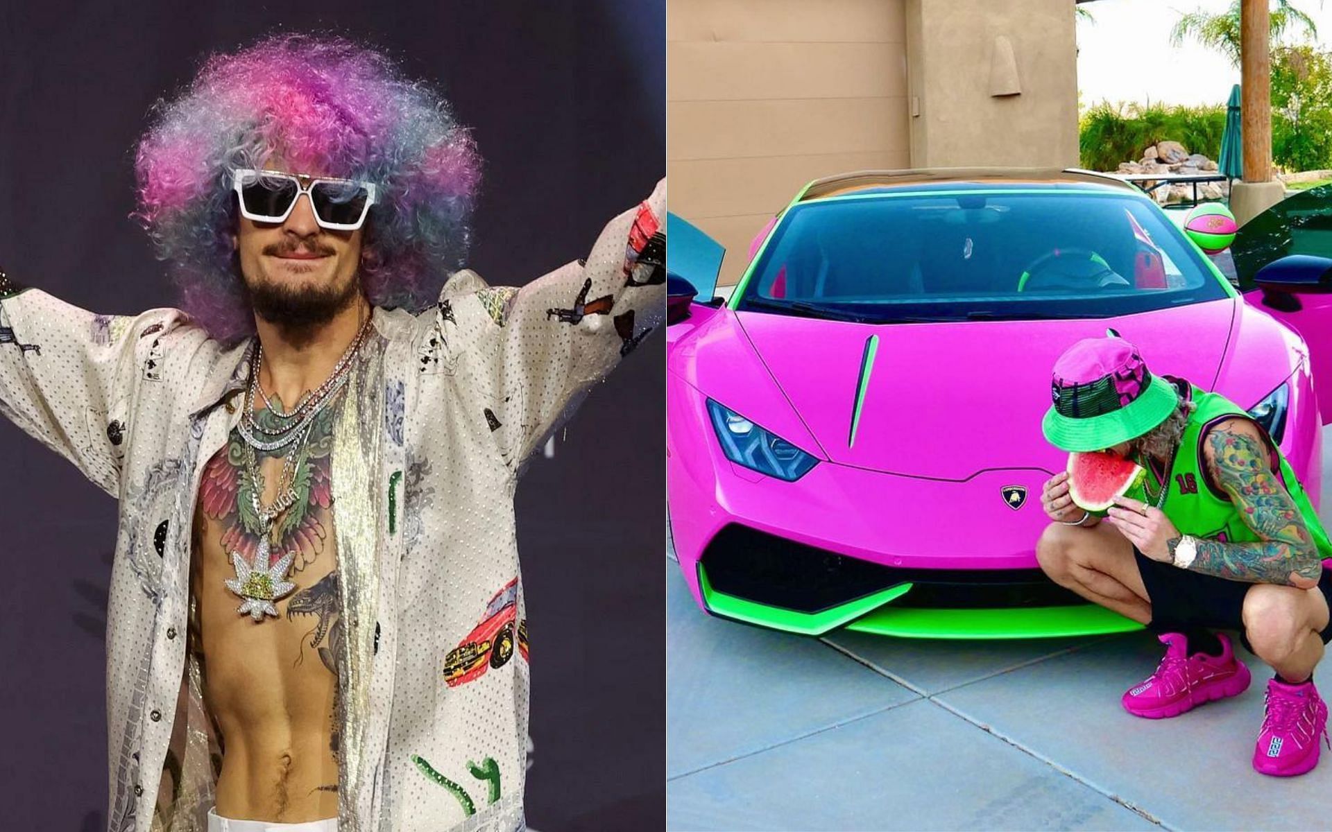 Sean O&#039;Malley bought a pink Lamborghini a few months ago [Image credits: @sugaseanmma on Instagram]