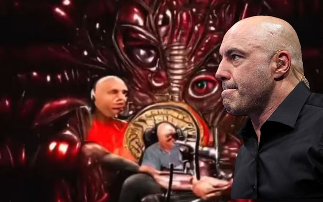 "AI art is quietly freaking me out" - Joe Rogan reacts to digital creator sharing AI induced clip of UFC commentator meeting an extraterrestrial being on JRE podcast
