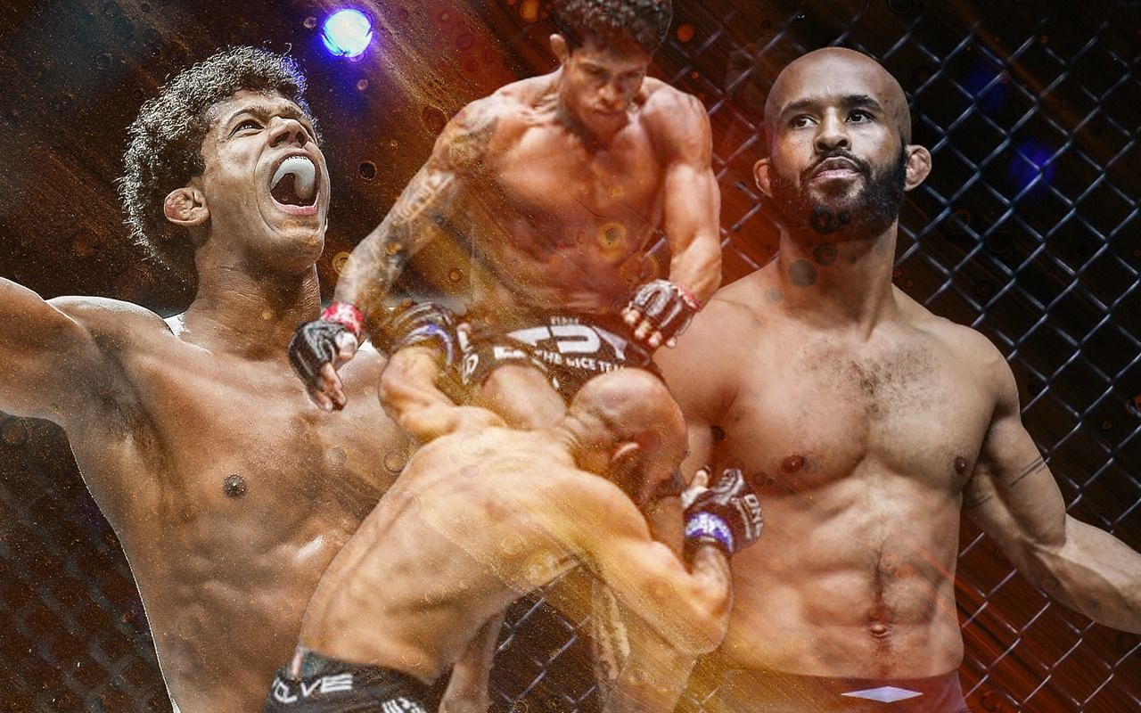 Adriano Moraes (left) and Demetrious Johnson (right). [Photos ONE Championship]