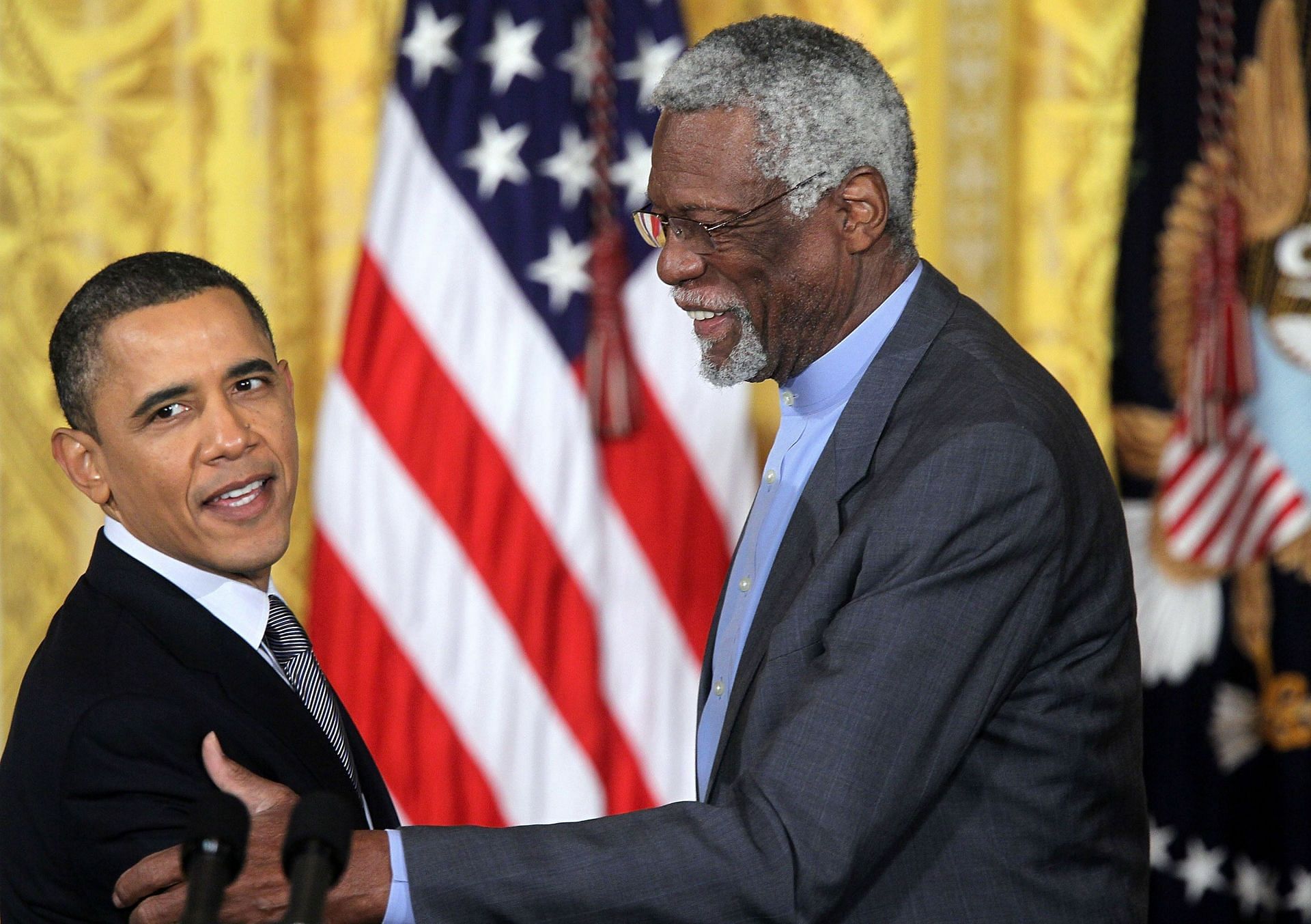 Bill Russell was honored by Barack Obama with the prestigious Presidential Medal of Freedom. [Photo: Bleacher Report]