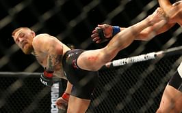 "Kickin Halfsies, takin Chancies" - Fans react to Conor McGregor admitting that he can't kick at full ability yet