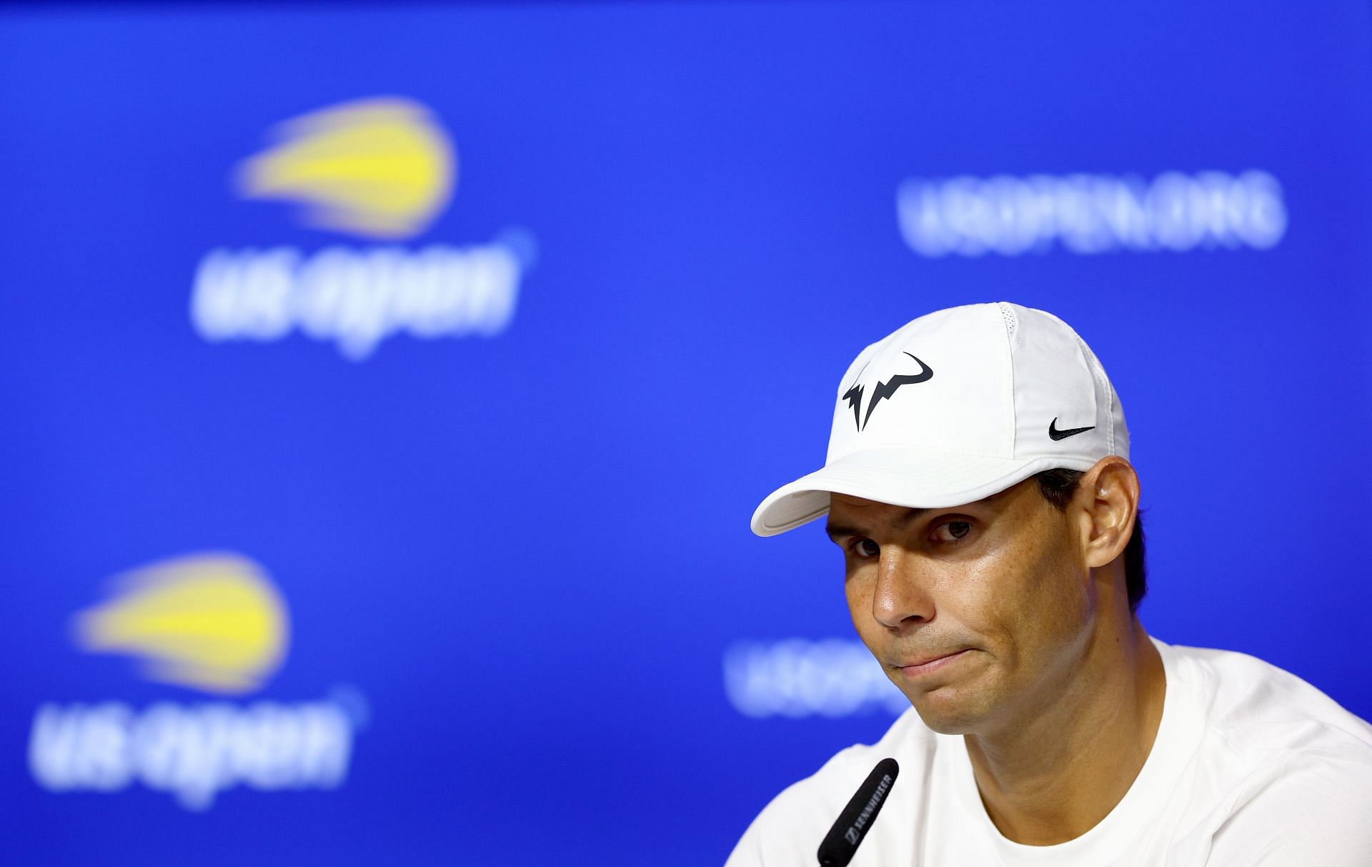 Rafael Nadal speaks to the media ahead of the 2022 US Open