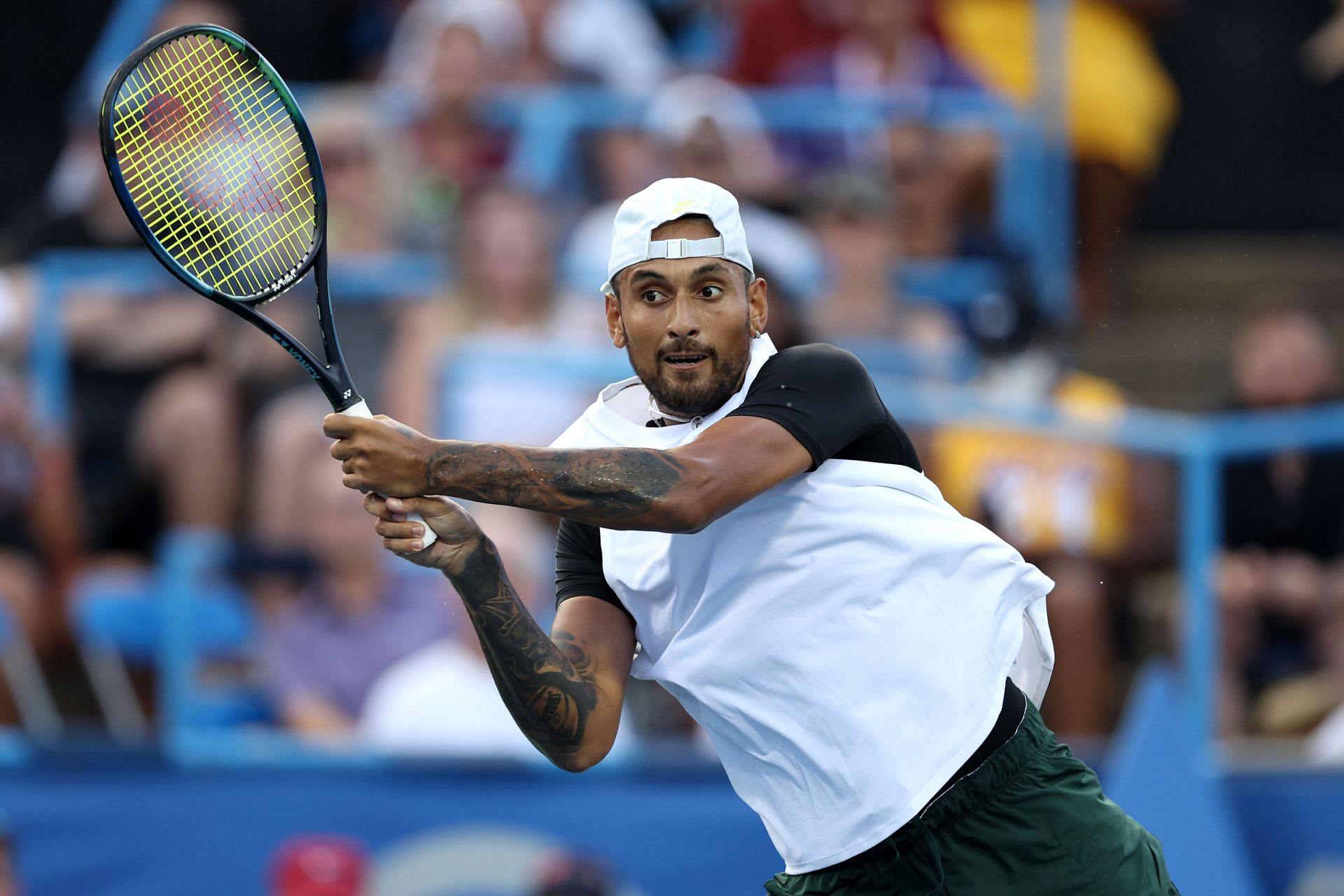 Nick Kyrgios eased past Marcos Giron at the Citi Open