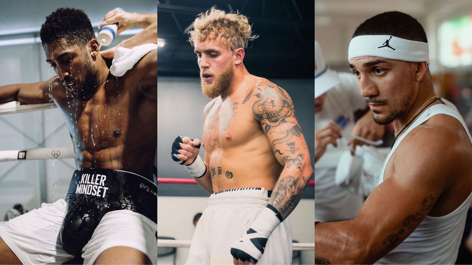 Anthony Joshua (@anthonyjoshua), Jake Paul (@jakepaul), Teofimo Lopez (@teofimolopez) [images courtesy of Instagram]