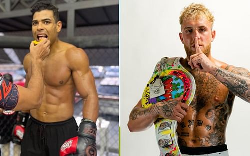 Paulo Costa (L) and Jake Paul (R) [Images Courtesy: @borrachinhamma and @jakepaul on Instagram]