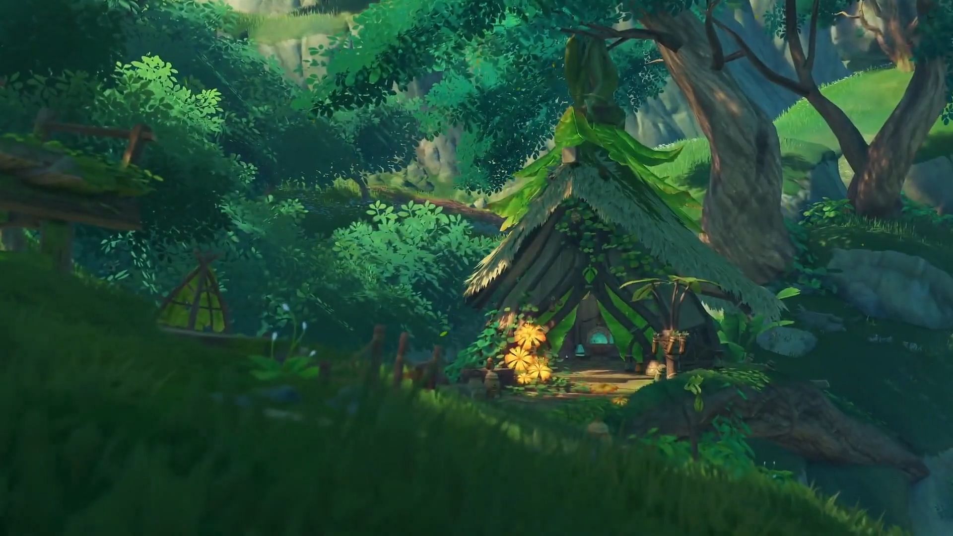 A house in the forest of Sumeru (Image via HoYoverse)