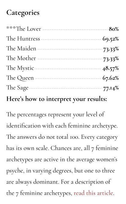 How to take the '13 Feminine Seduction Archetypes Quiz' on TikTok