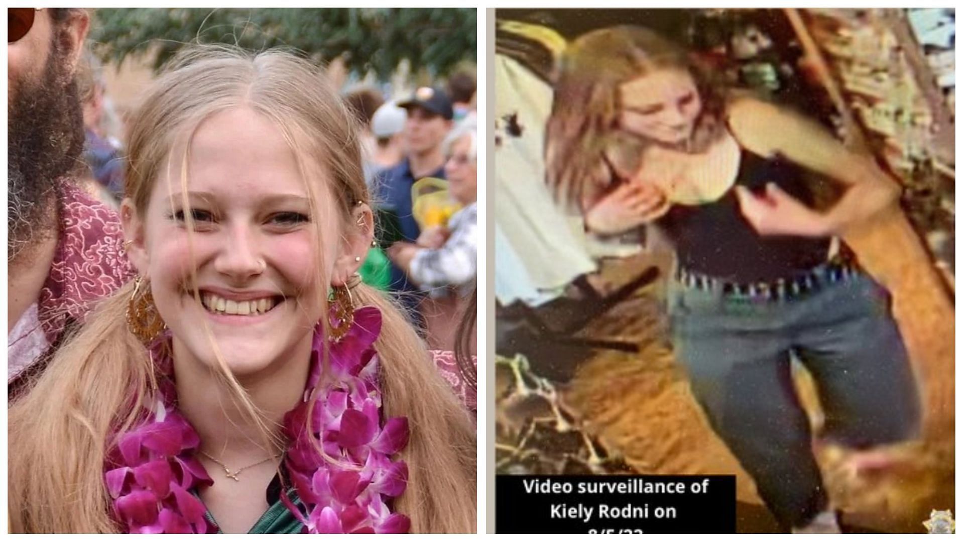 Police share new surveillance photos as the search for missing teen Kiely Rodni continues (Image via Twitter/MarniHughes/PlacerSheriff)