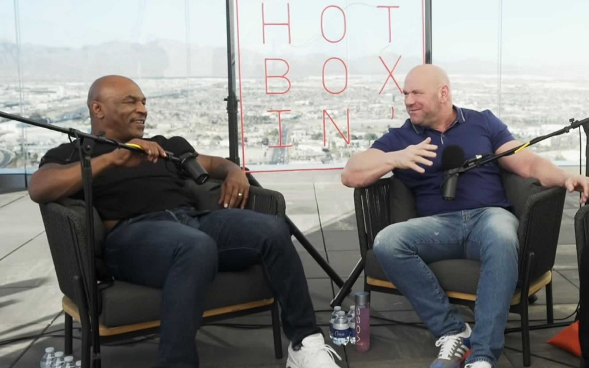 Mike Tyson and Dana White [Credits: Hotboxin&#039; with Mike Tyson on YouTube]