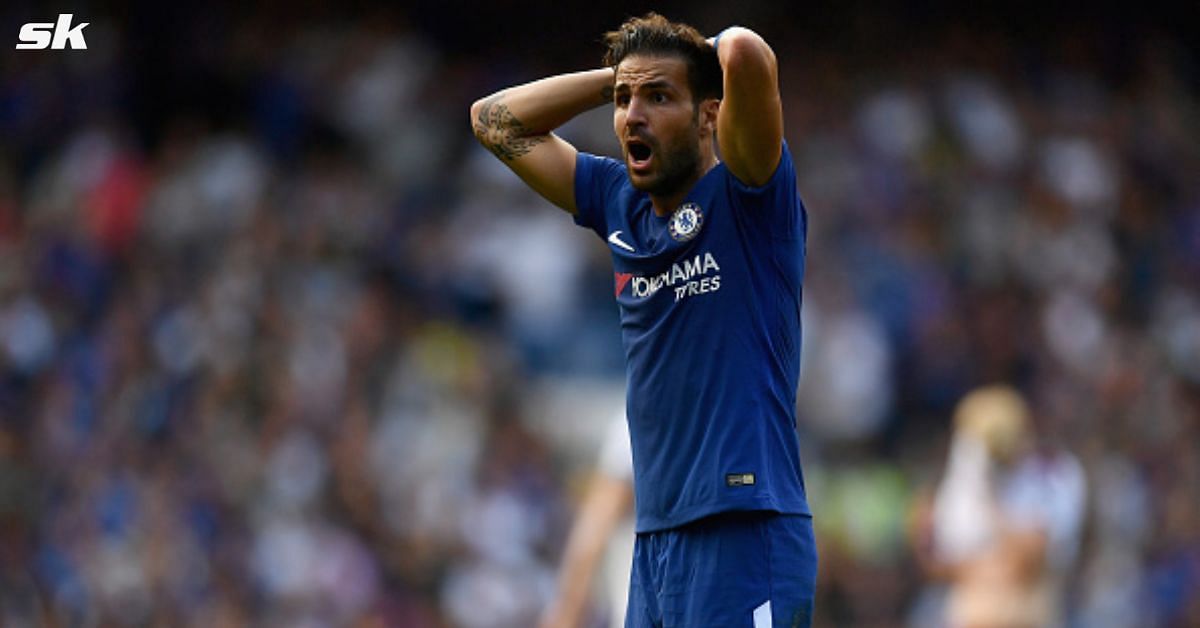 Cesc Fabregas unhappy with Tottenham Hotspur&#039;s first goal against Chelsea in the London derby.