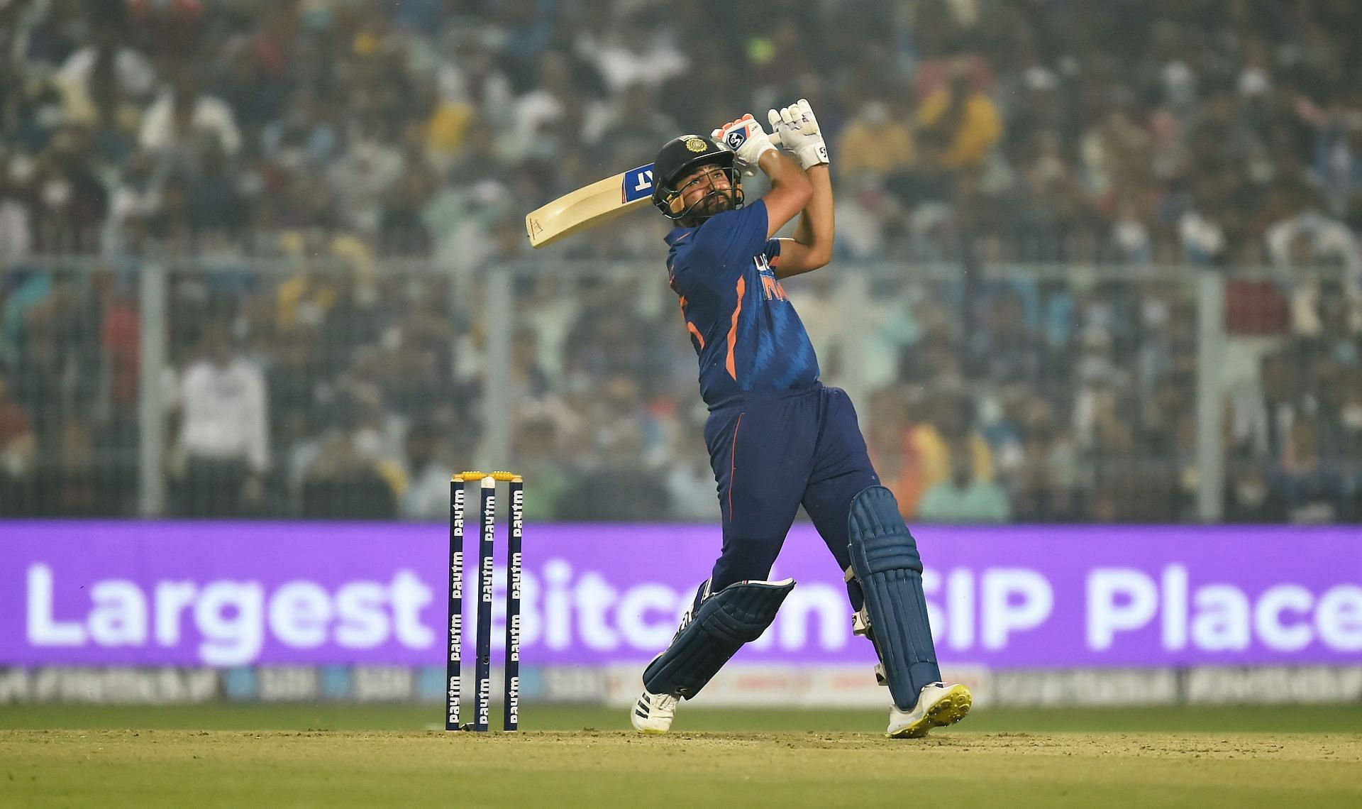 Rohit Sharma during India v New Zealand - T20 International