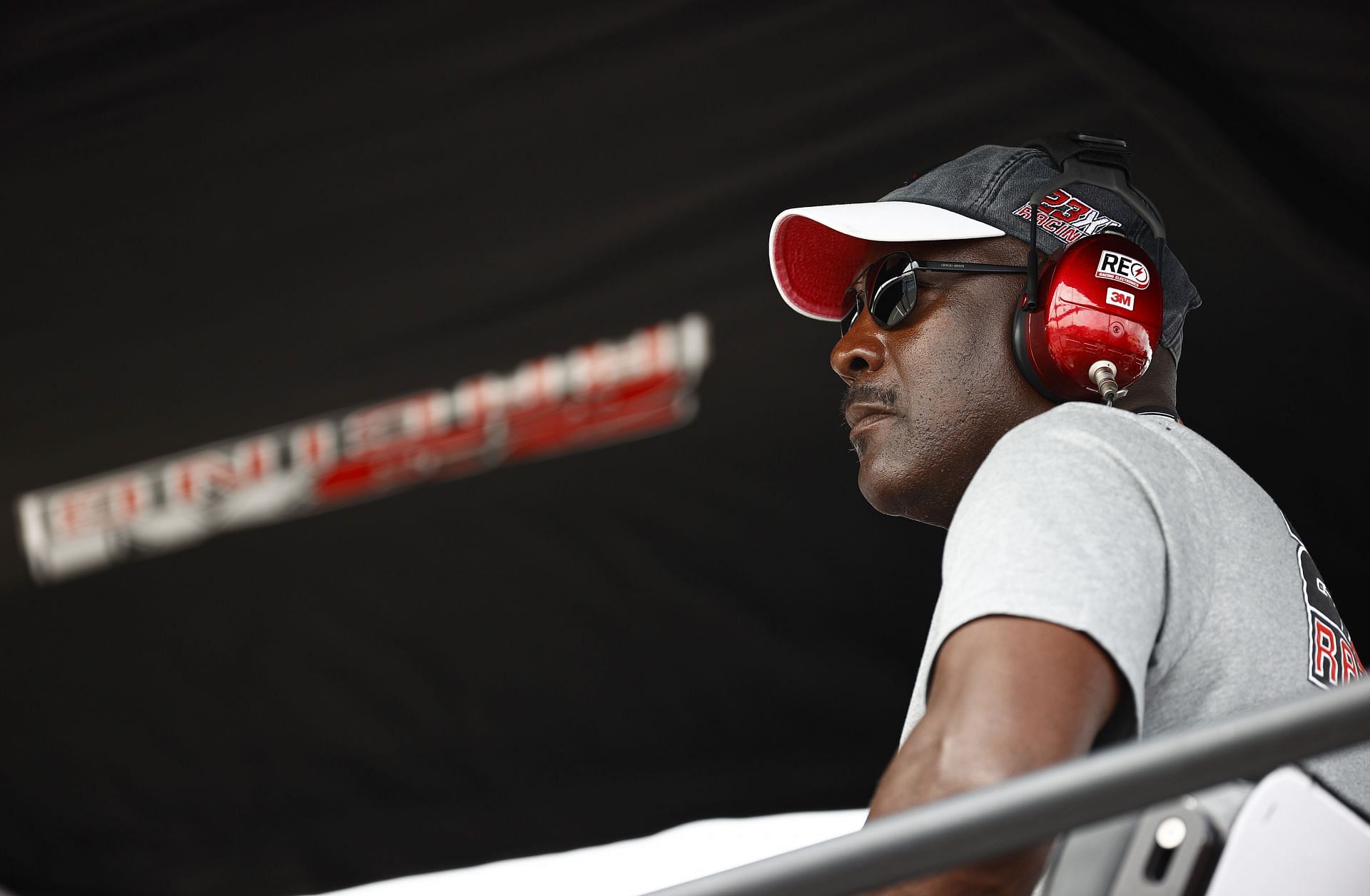 Michael Jordan in attendance at the NASCAR Cup Series Go Bowling