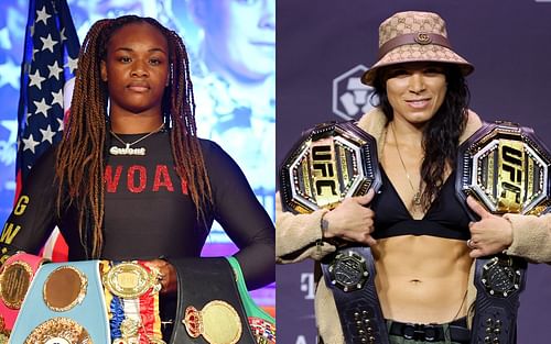 Claressa Shields (left) and Amanda Nunes (right) (Images via Getty)