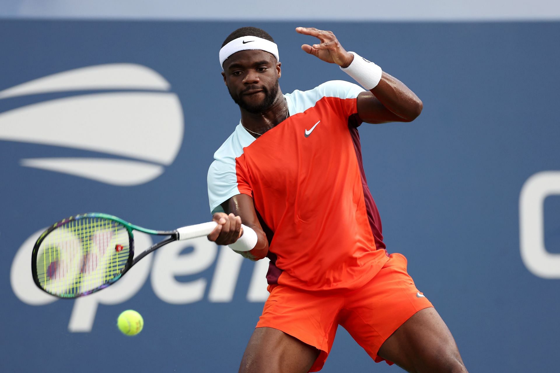 Frances Tiafoe in action at the 2022 US Open.