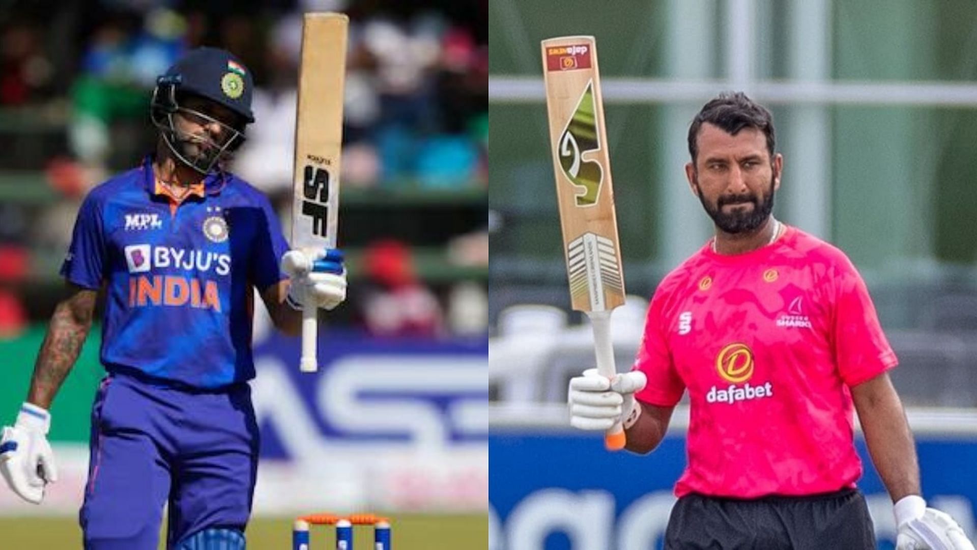 Shikhar Dhawan (L) and Cheteshwar Pujara have been piling on the runs wherever they have got the opportunity. (PC: Twitter)
