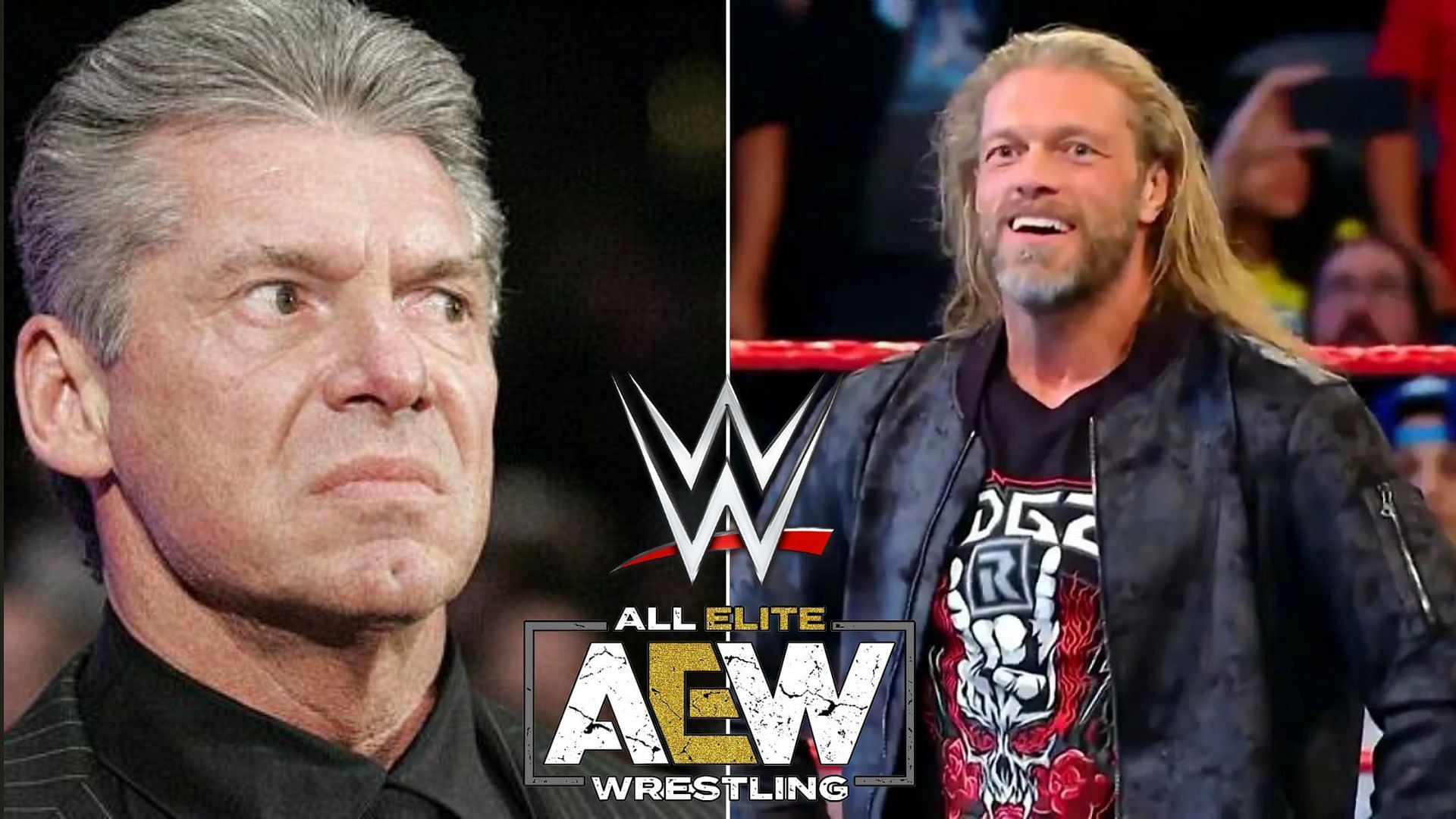 Vince McMahon (left), Edge (right)