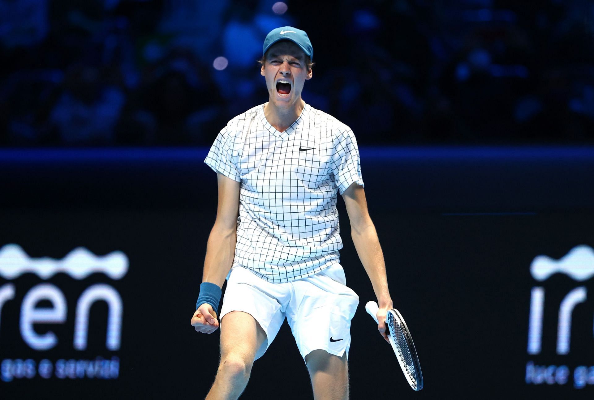 Jannik Sinner at the Nitto ATP World Tour Finals in 2021